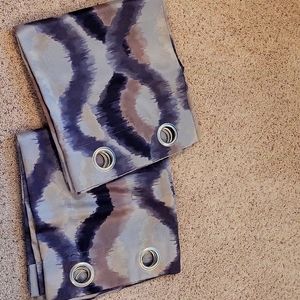 Set of two Sun Zero curtain panels. 54"*63"